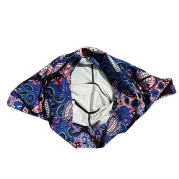 NWOT CVG Consistently Varied Gear Sugar Skull Blue/Pink 5" Leg Shorts - Picture 6 of 9